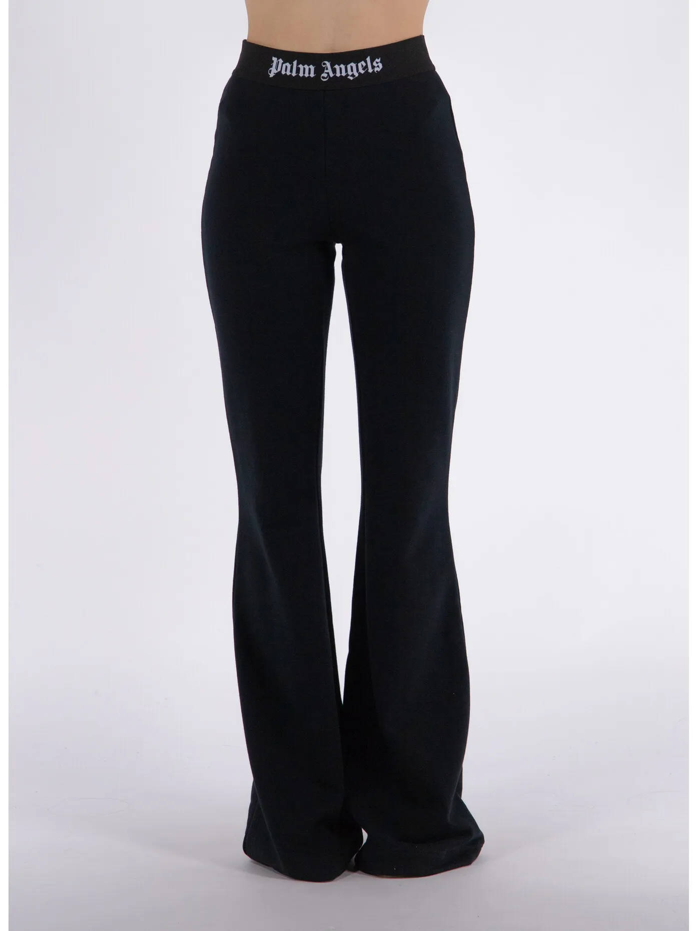     -PALM ANGELS    -PANTALONE LOGO TAPE FLARE-