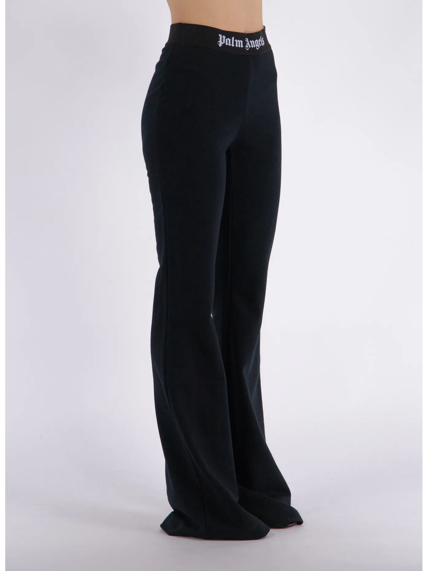     -PALM ANGELS    -PANTALONE LOGO TAPE FLARE-