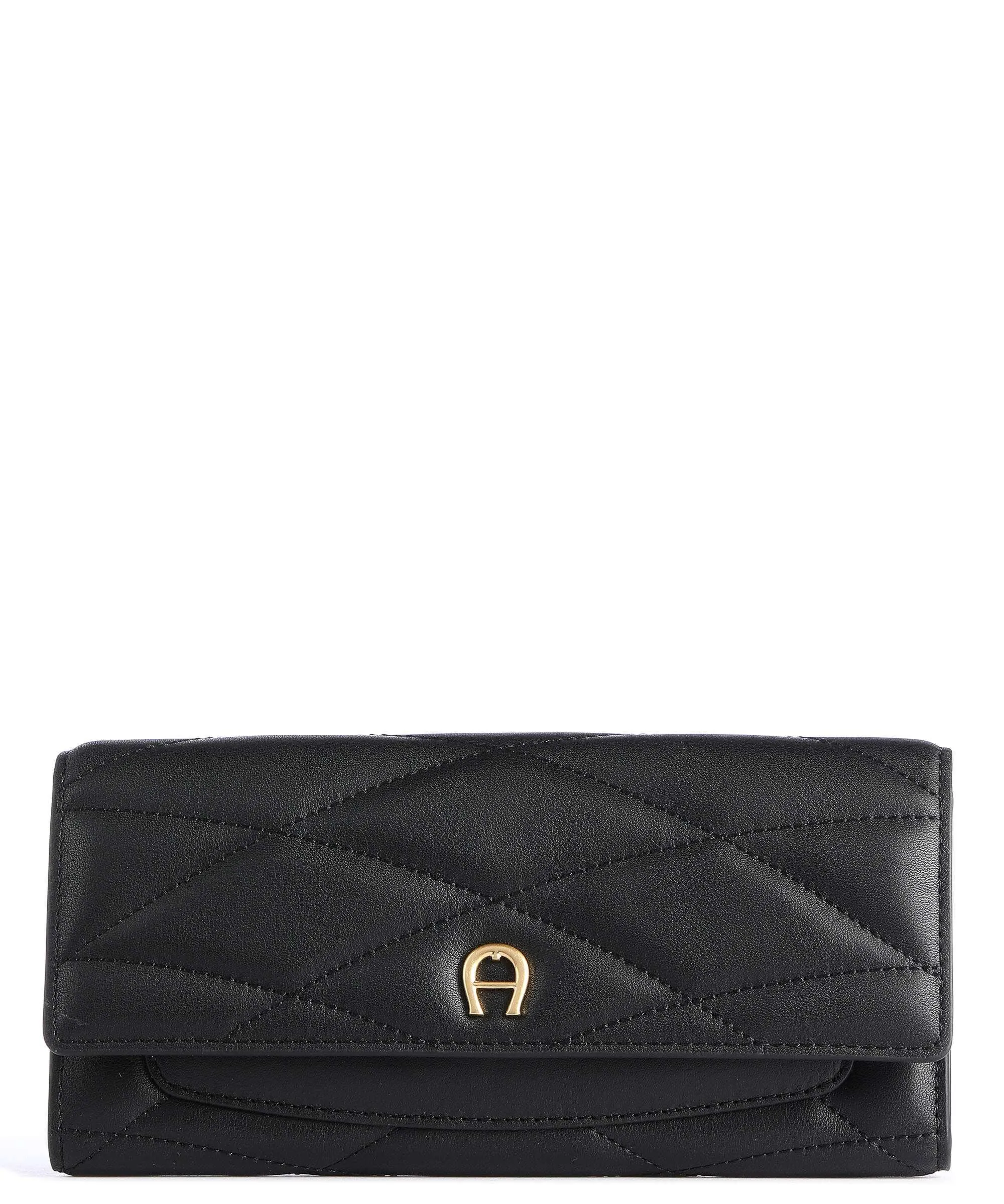  Aigner Maggie Portafoglio pelle di vacchetta grana nero  