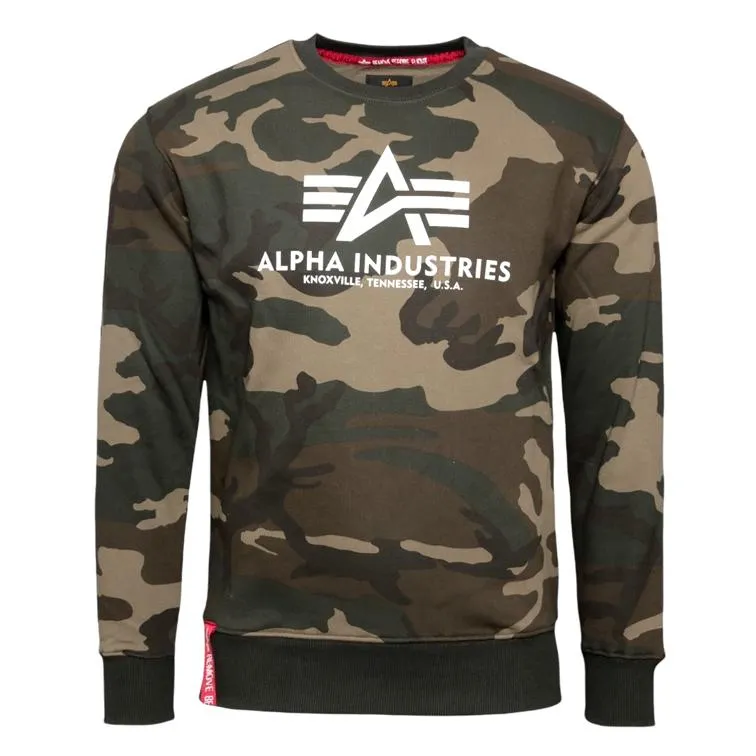 Alpha Industry  ---------    ------------Alpha industries felpa logo uomo - verde