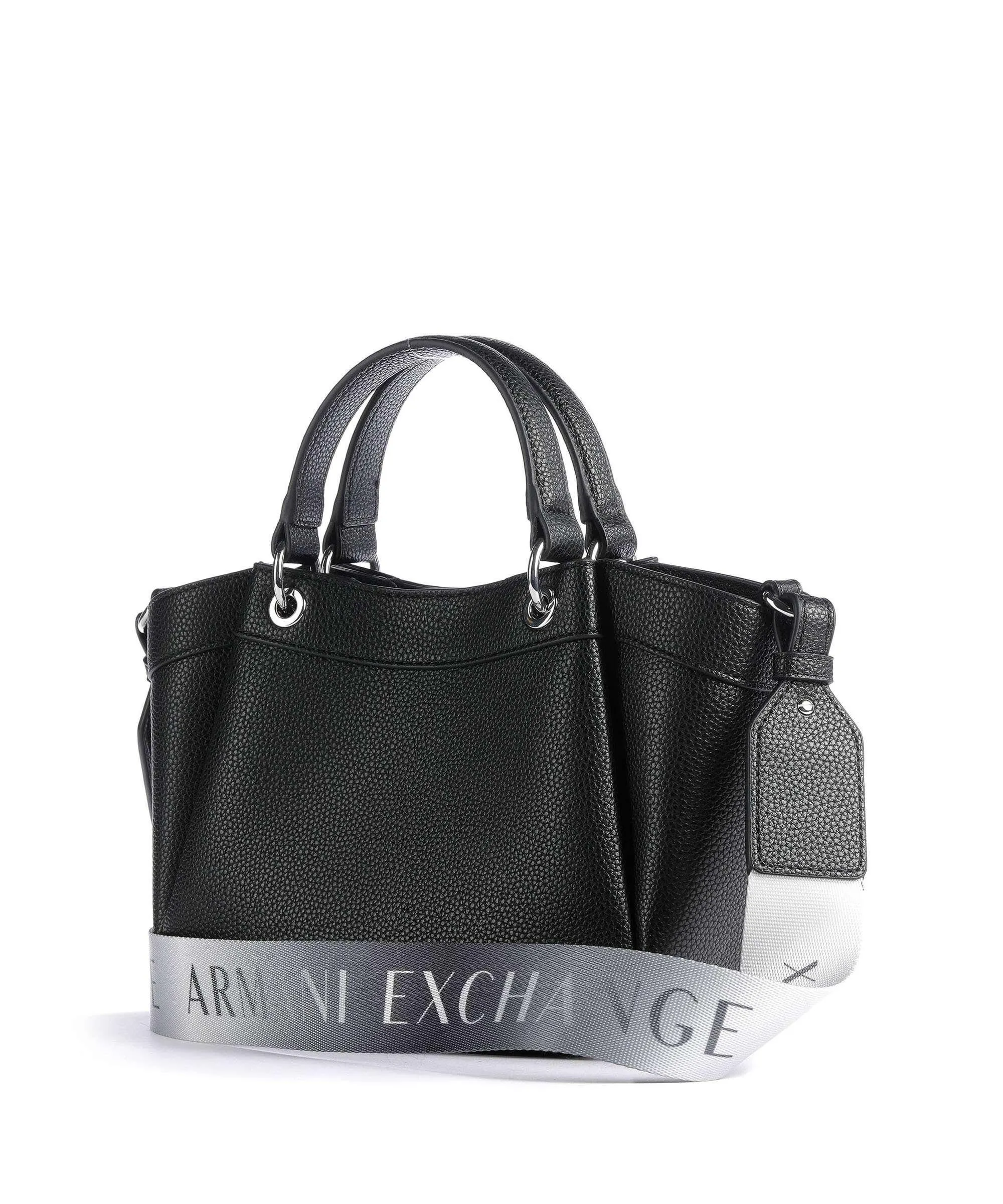  Armani Exchange Wave S Borsa a mano pelle sintetica nero  