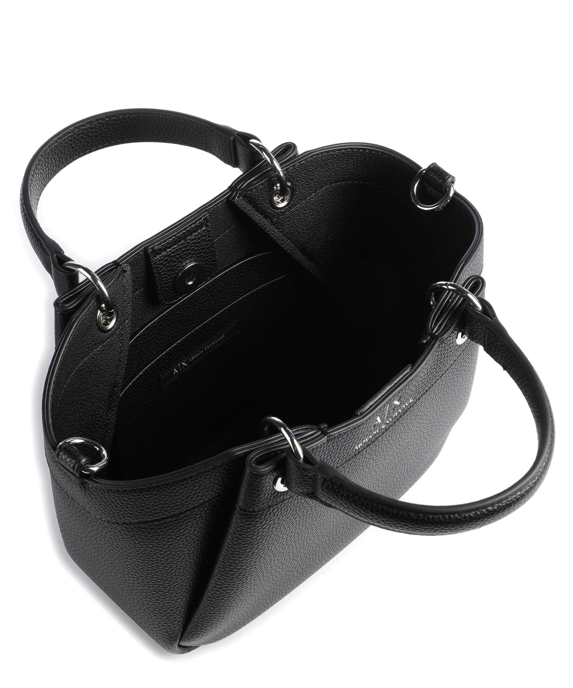  Armani Exchange Wave S Borsa a mano pelle sintetica nero  