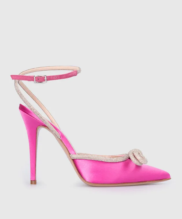 Babe Pay Pls Sandali con strass fucsia Candy CINDYRASO