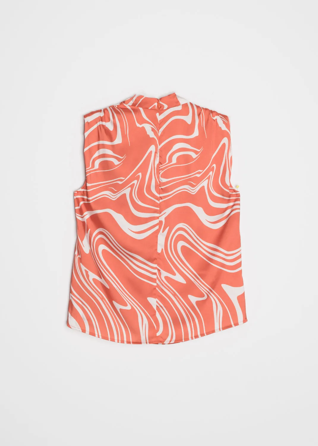 Blusa estampada satinada