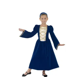 Costume da Principessa blu tudor per bambina
