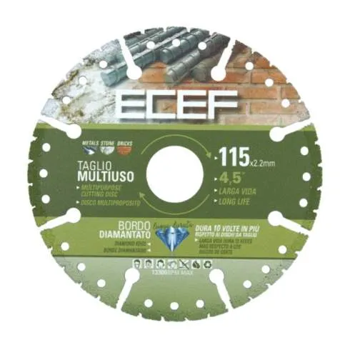 DISCO DIAMANTATO MULTIUSO  D. 115 PROFESSIONALE VERDE