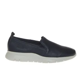 FRAU 42P7 SLIP-ON DONNA PELLE FIORE BLU  