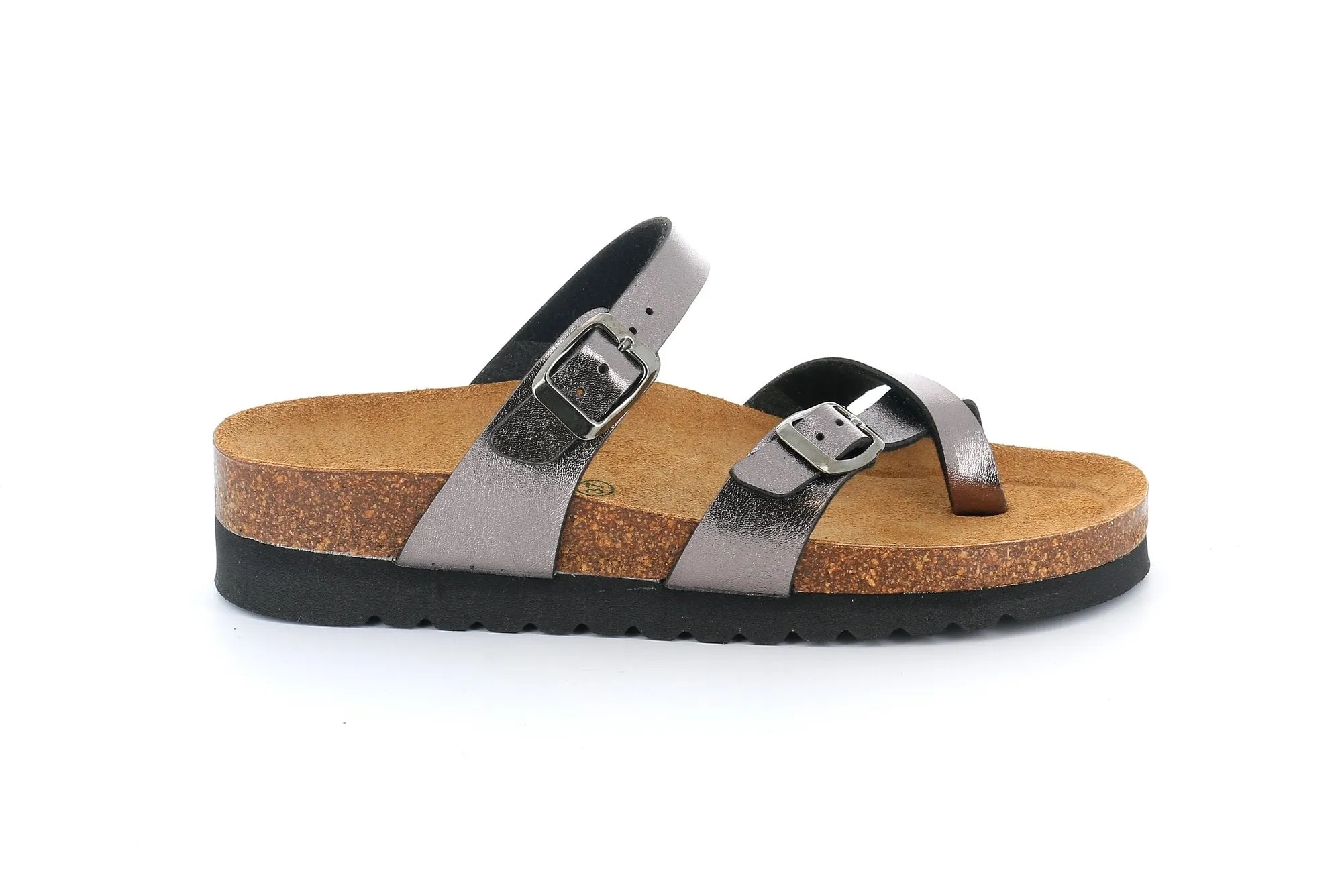 GRUNLAND Sandalo Basso Donna - CB2438 Antracite  