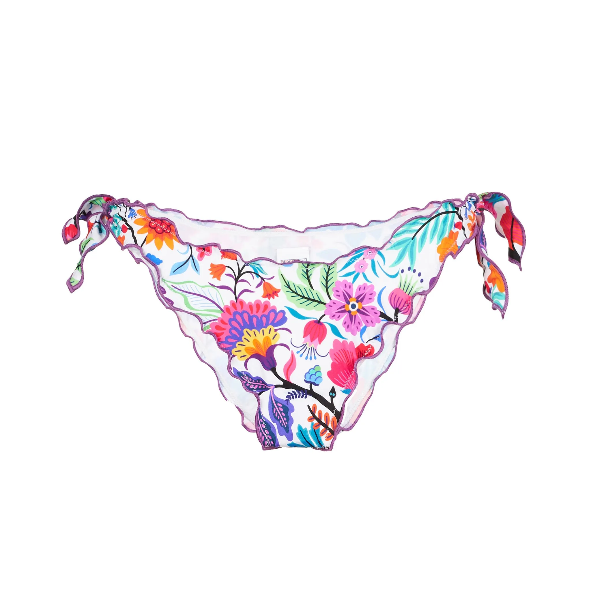 Slip mare donna con volant e stampa fiori